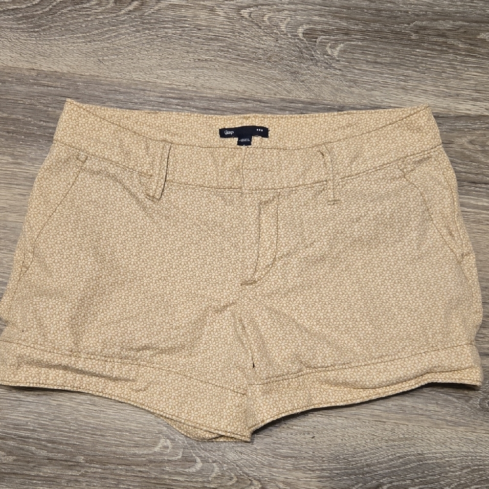 Gap Twill Printed Shorts Sz 0